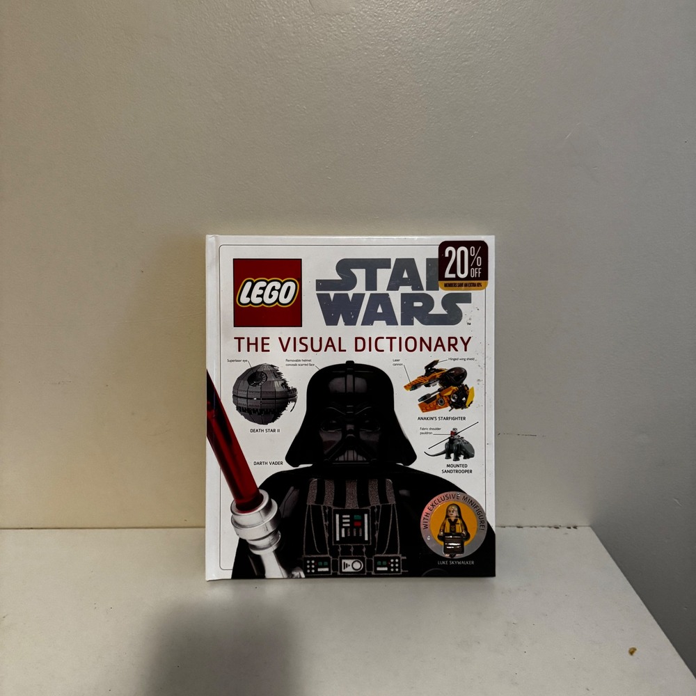 LEGO Star Wars The Visual Dictionary Hardcover with Luke Skywalker Minifigure